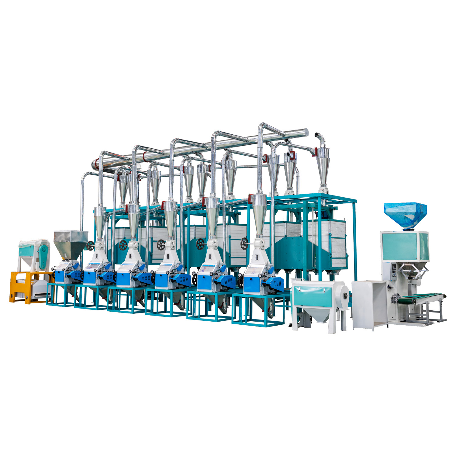 Complete 20 Ton Per Day Mini Flour Mill Plant Low Price Automatic Wheat Flour Mill Machinery